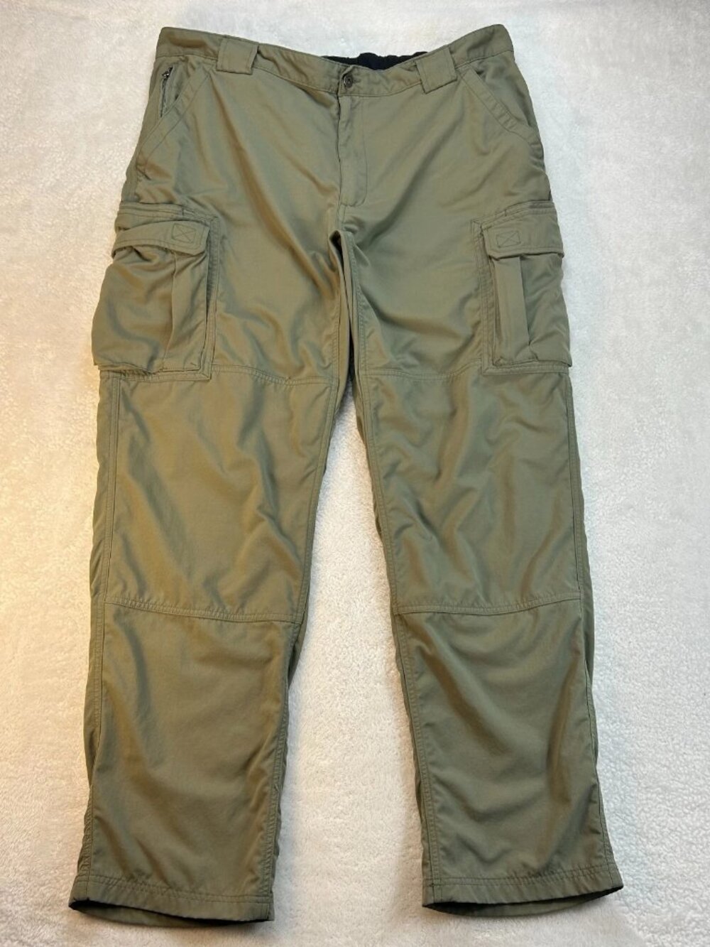 Duluth Trading‎ Co.Cargo Pants Mens 2XLx34 Olive Green Relaxed Fit Workwear